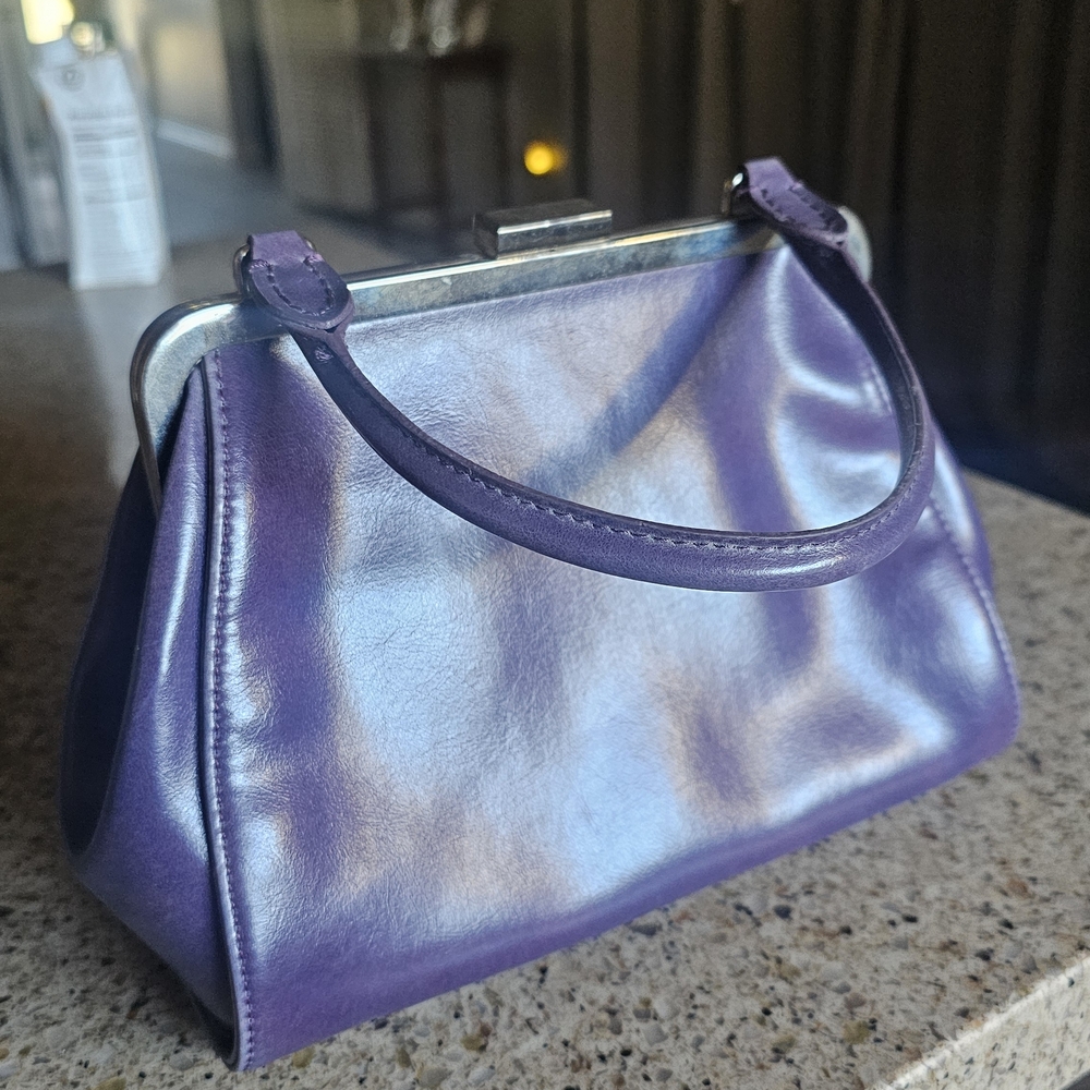 Vintage Amanda Smith Elegant Purple Women's Handbag